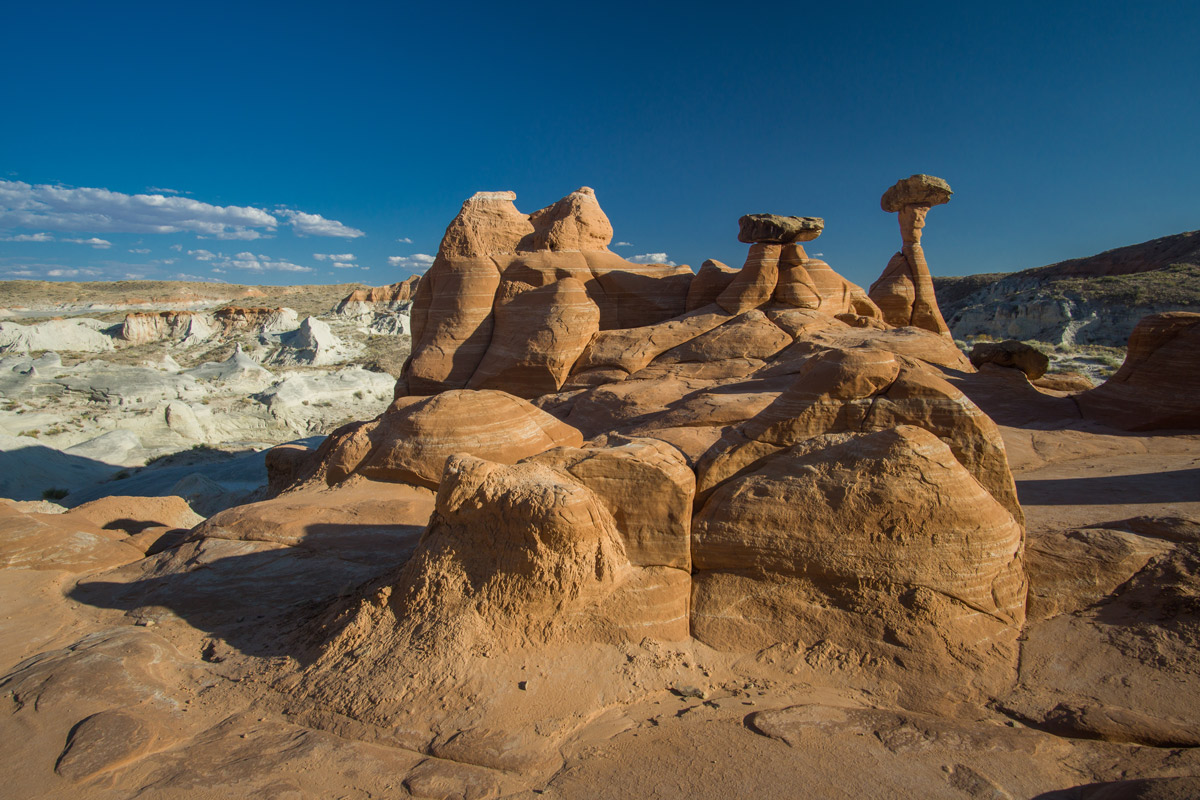 View of the main hoodoos off of the trail