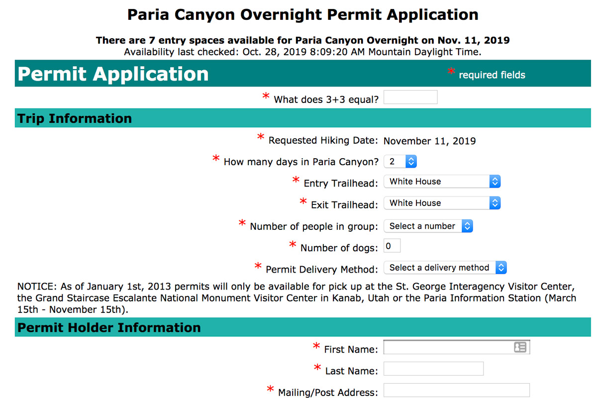 Paria permits clearance