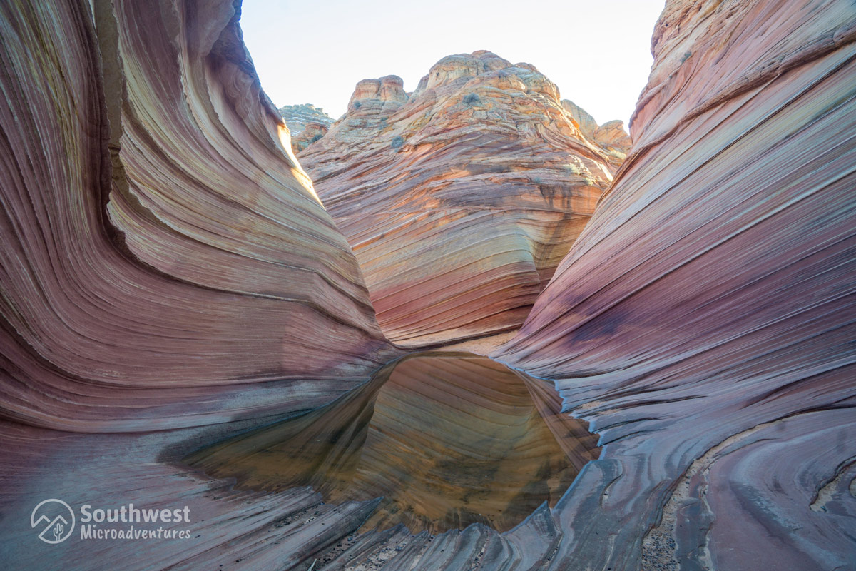 The-Wave-Reflection-Pool-During-Sunset