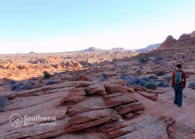 Walking-to-the-Wave-and-Coyote-Buttes-Area-in-Utah