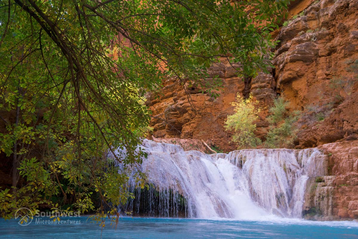 Close up of the second waterfall at Beaver Falls.