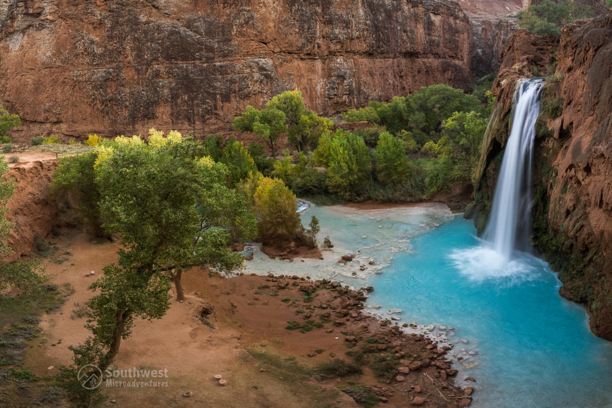 Sunrise at Havasu Falls.