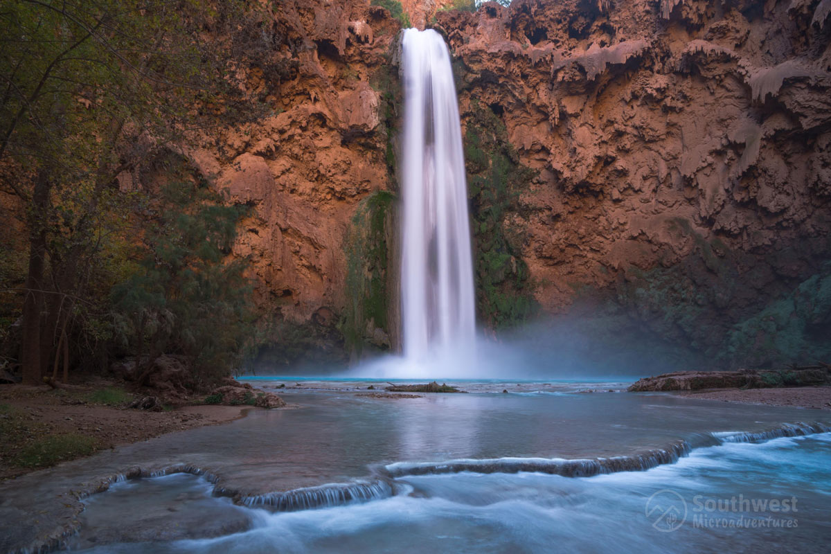 Sunrise at Mooney Falls.