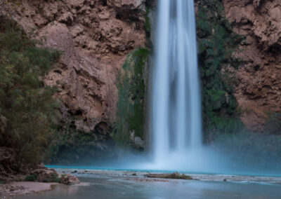A view of Mooney Falls from the main creek.