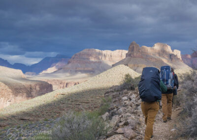 Backpacking on the Hermit Trail.
